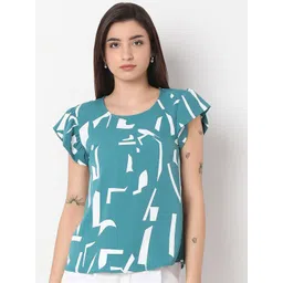 NOT SO PINK Women Self Design Round Neck Top-picture-35