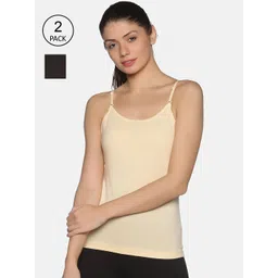NOT YET by us Women Pack Of 2 Solid Cotton Camisoles-picture-18