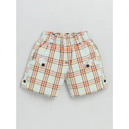 Nottie Planet Boys Orange Checked Shorts-picture-50