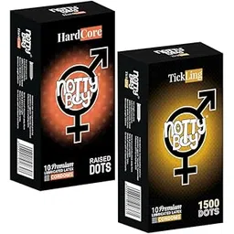 NOTTY BOY Hardcore Raised Dots Condom And 1500 Super Dotted Condoms - 20 Count-picture-22