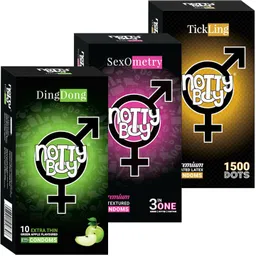 nottyboy Extra Dots, Ribs & Apple Flavor Combo (3x10) Pack Condom-picture-18