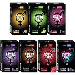 nottyboy Honeymoon Package Extra Dotted, Ribbed, Contour, Extra Time and Flavoured Condom-picture-13