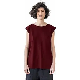 notwild Women Cotton Regular Fit Plain Tank Tops T-Shirts-picture-42