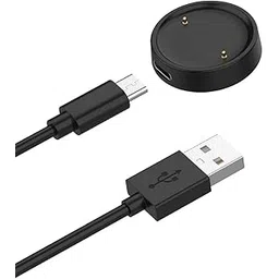 NOUKAJU Charger for Amazfit Active 2, Magnetic USB Charging Cable 3.28ft/1m,Charger Cable Replacement for Amazfit Active 2 Smart Watch 44mm(Black)-picture-15