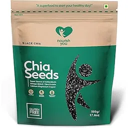 Nourish You Chia Seeds 500g - 100% Clean Seed for Eating | Good Source of Calcium | Seeds for Weight Management | Rich in Calcium, Protein & Fiber, Omega 3 and Antioxidant | Healthy Snacks-picture-17