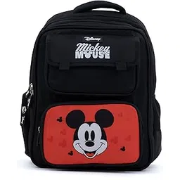 novex Cartoon Printed School Backpack for Girls & Boys Kids - 7 to 10 Years | 22L Lightweight Bag with 2 Compartments, 2 Front Pockets, Side Pocket & Bottle Holder | Adjustable Padded Straps-picture-10