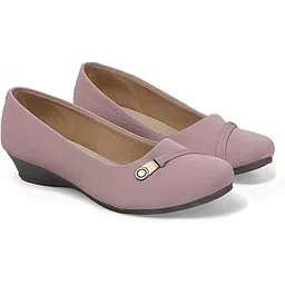 novi saint Women's Wedge Belly Shoes Low Heel Trendy Slip On Ballerina Shoes| Synthetic Casual & Party Office Bellies| Comfortable Stylish & Durable Footwear Ballet Flats-picture-37