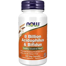 NOW Foods Acidophilus/Bifidus 8 Billion, 120 Veg Capsules-picture-40