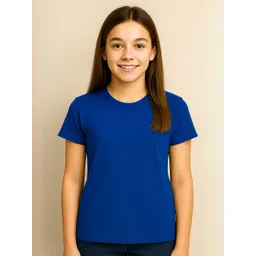 NOW OR NEVER Kids-Girls Blue Tshirts image 1