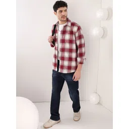 NOWI Men Tartan Checks Checked Casual Shirt-picture-28