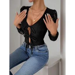 NOWI Self Design V-Neck Bodysuit-picture-14