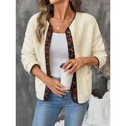 NOWI Women Colourblocked Lightweight Open Front Jacket-picture-39