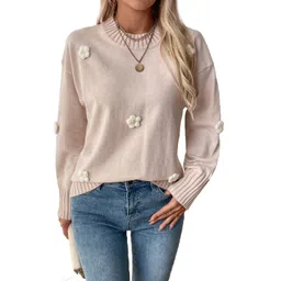 NOWI Women Pullover with Applique Detail-picture-27