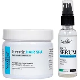 Noxiva Keratin Hair Spa & Serum Combo Deep Repair & Frizz Control with Argan Oil Smooth, Nourish & Shine Care Kit for Damaged, Dry Hair-picture-31