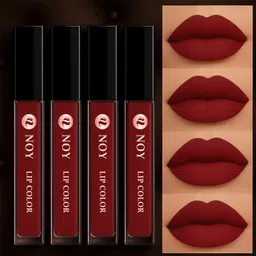 noy Maroon Lipstick Set Smooth Matte Daily Wear Light Shades Matte Liquid Lipstick-picture-13