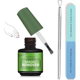 NPAH 3 in 1 Gel Nail Polish Remover, No Need for Foil, Quick & Easy Polish Remover In 3-5 Minutes, No Need Soaking Or Wrapping Doesn't Hurt Nails-15ml (7in1 Filer+Peeler)-picture-49