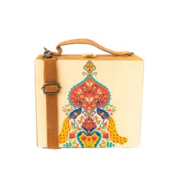 NR by Nidhi Rathi Beige Fabric Clutch-picture-42