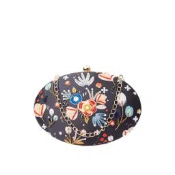 NR by Nidhi Rathi Black Fabric Clutch-picture-26