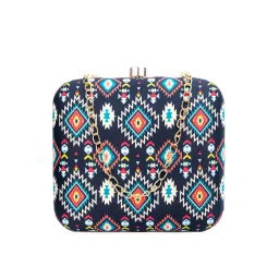 NR by Nidhi Rathi Black Fabric Clutch-picture-11