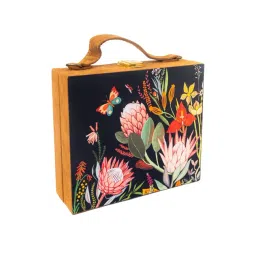 NR by Nidhi Rathi Black Fabric Clutch image 2