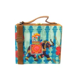 NR by Nidhi Rathi Blue Fabric Clutch-picture-16