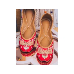 NR BY NIDHI RATHI Embellished Red Juttis-picture-21