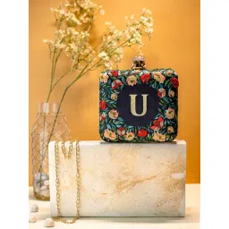 NR by Nidhi Rathi Multicolor Fabric Embellished Clutch-picture-39