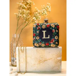 NR by Nidhi Rathi Multicolor Fabric Embellished Clutch-picture-36