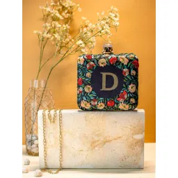 NR by Nidhi Rathi Multicolor Fabric Embellished Clutch-picture-28