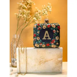 NR by Nidhi Rathi Multicolor Fabric Embellished Clutch-picture-46