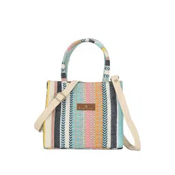 NR by Nidhi Rathi Multicolor Textured Medium Handbag-image-48