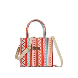 NR by Nidhi Rathi Multicolor Textured Medium Handbag-image-42