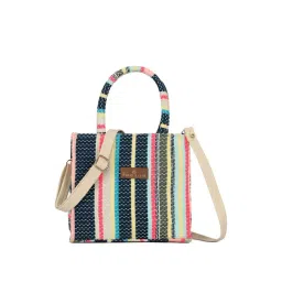 NR by Nidhi Rathi Multicolor Textured Medium Handbag-image-44