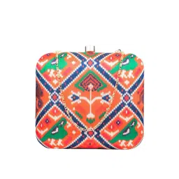 NR by Nidhi Rathi Peach Fabric Clutch-picture-37