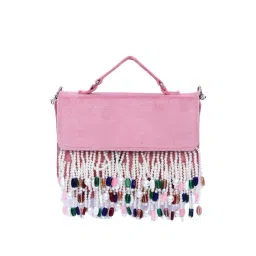NR by Nidhi Rathi Pink Fabric Clutch-picture-28
