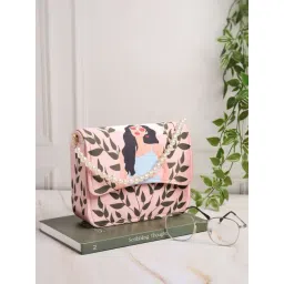 NR by Nidhi Rathi Pink Fabric Printed Clutch-picture-32