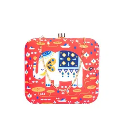 NR by Nidhi Rathi Red Fabric Clutch-picture-42