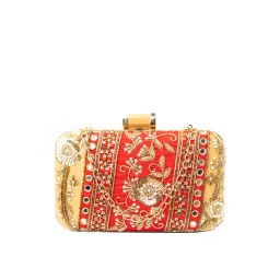 NR by Nidhi Rathi Red Fabric Clutch-picture-37