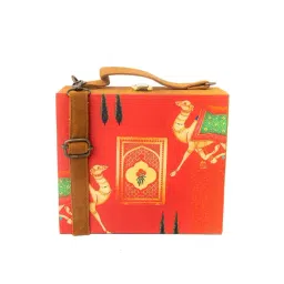 NR by Nidhi Rathi Red Fabric Clutch-picture-30
