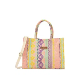 NR by Nidhi Rathi White Printed Medium Handbag-image-31