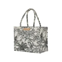 NR by Nidhi Rathi White Printed Medium Tote Handbag-image-11