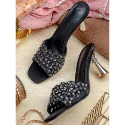 NR By Nidhi Rathi Women Embellished Party Block Sandals-picture-41