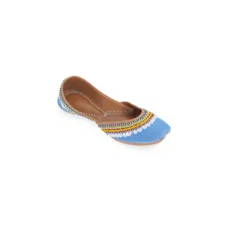 NR BY NIDHI RATHI Women Embroidered Blue Juttis-picture-27