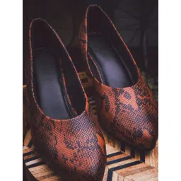 NR by Nidhi Rathi Women's Tan Casual Pumps-picture-14