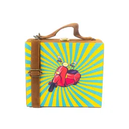 NR by Nidhi Rathi Yellow Fabric Clutch-picture-20