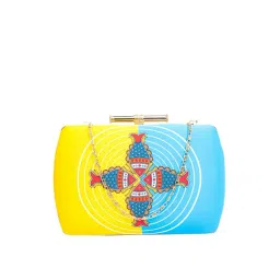 NR by Nidhi Rathi Yellow Fabric Clutch-picture-36