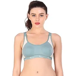 nsaliza Pack of 1 Non Padded Wire Free Seamed Full Coverage Sports Bra-picture-24