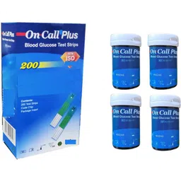 NSC On Call PLUS Expiry- 11-05-2023 (50x4) 200 Glucometer Strips - 200 Glucometer Strips-picture-23