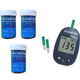 NSC ONCALL PLUS LONGEST EXPIRY 150 GLUCOMETER STRIPS WITH GLUCOMETER TESTING DEVICE- 150 Glucometer Strips-picture-33