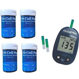 NSC ONCALL PLUS LONGEST EXPIRY 200 GLUCOMETER STRIPS WITH GLUCOMETER TESTING DEVICE- 200 Glucometer Strips-picture-32